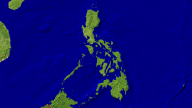 Philippines Satellite + Borders 1920x1080
